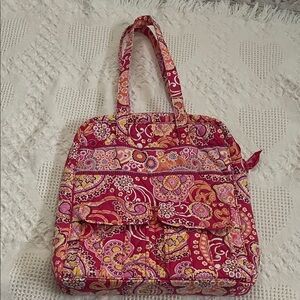 Vera Bradley Pink and Yellow Paisley Tote